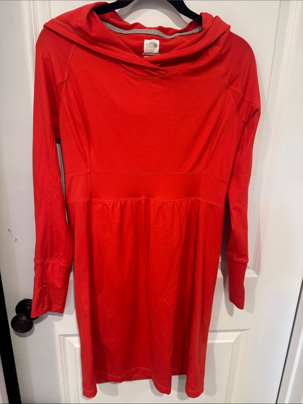The North Face Bright Red Long-Sleeve Hooded Laurel Dress
